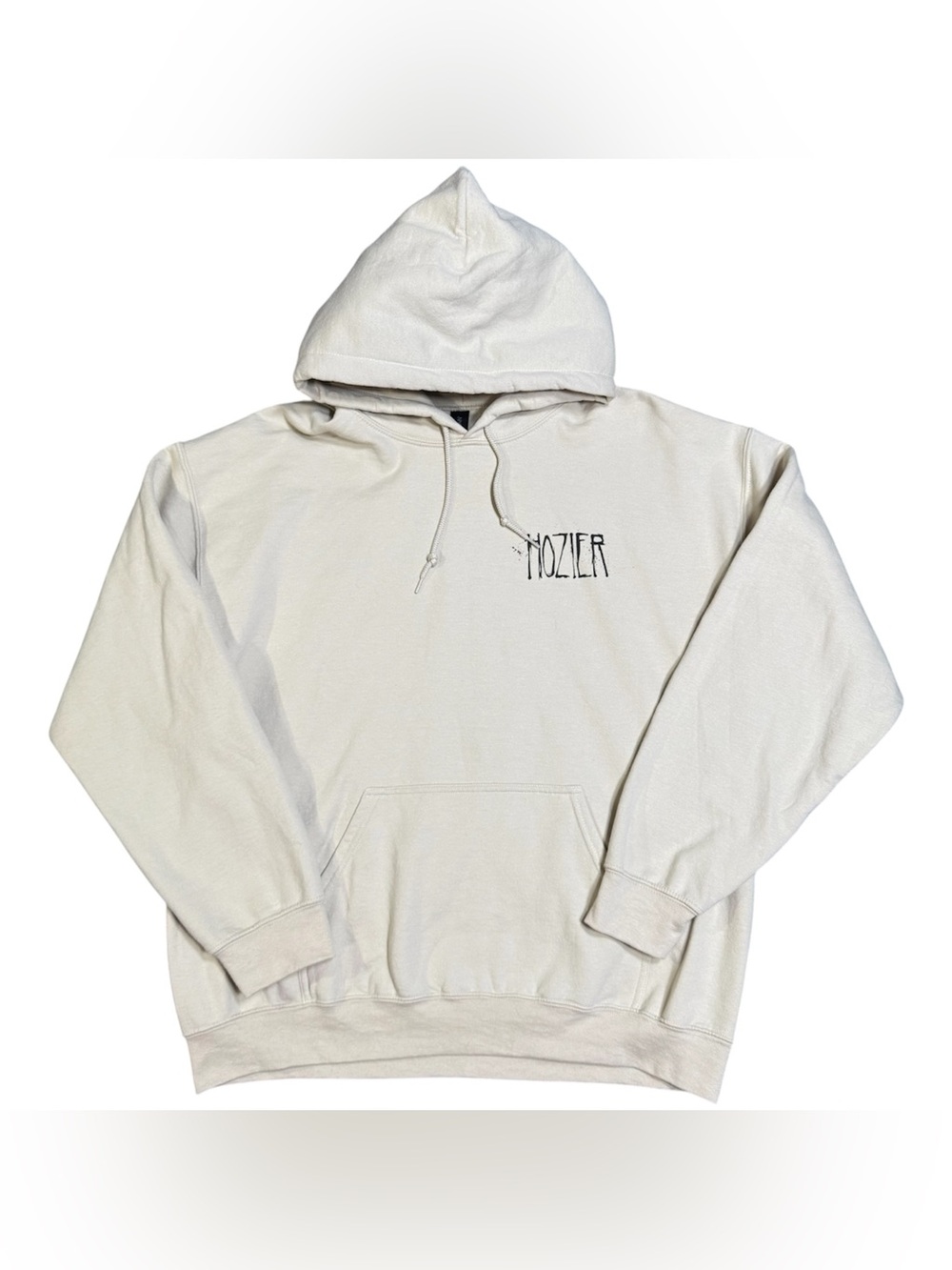 Hozier Hoodie Unisex L Tan Simple Living Things Tour Concert Merch Sweatshirt
